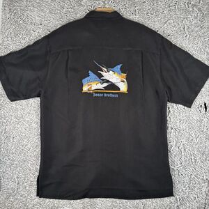 Hook & Tackle Limited Edition Hawaiian Shirt Mens Medium Embroidered Booze Bros